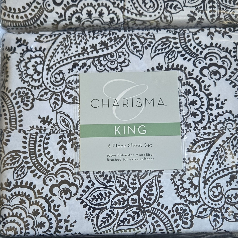 Charisma Floral King & Cal Sheet Set